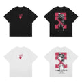 Off-White Pink Skeleton Arrow Cross Print Short Sleeve T-Shirt