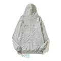 Off-White Grey Embossed Tone Arrow Hoodie